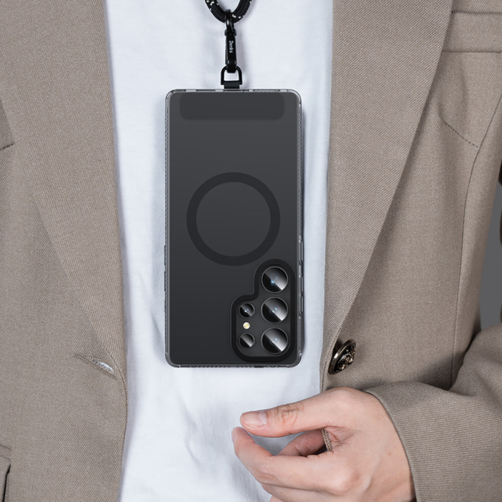 Galaxy S25 Ultra Kılıf Magsafe Şarj Özellikli Benks Lucid Armor Kılıf Titanyum