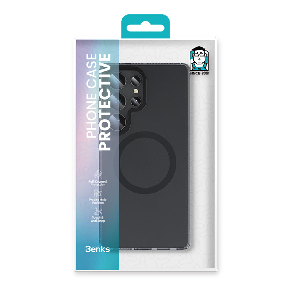 Galaxy S25 Ultra Kılıf Magsafe Şarj Özellikli Benks Lucid Armor Kılıf Titanyum