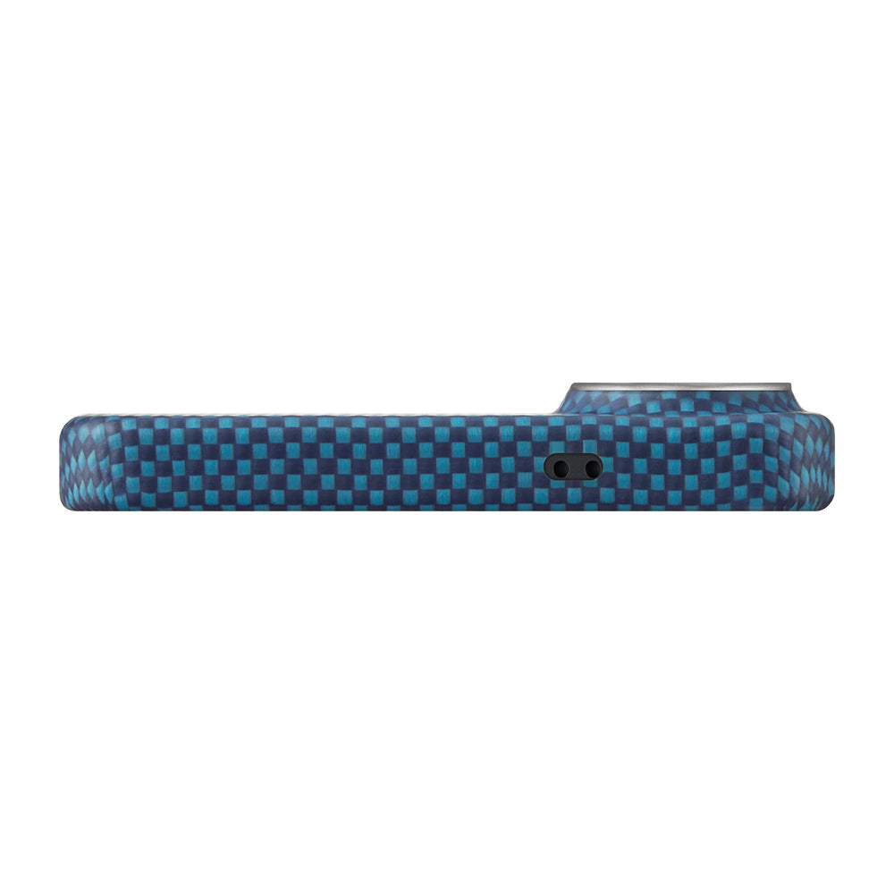 Galaxy S26 Plus Kılıf M-safe Şarj Özellikli Aramid Fiber Pitaka Tactile Woven Sunset-Moonrise Serisi Kapak