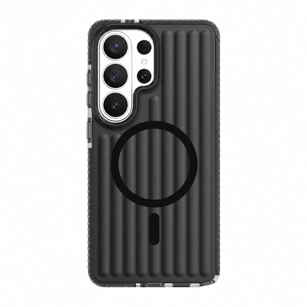 Galaxy S26 Ultra Kılıf M-safe Şarj Özellikli Oyuklu Tasarım Mutural Luggage Serisi Kapak