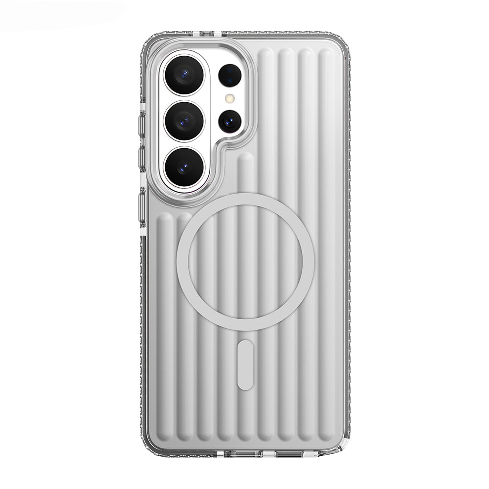 Galaxy S26 Ultra Kılıf M-safe Şarj Özellikli Oyuklu Tasarım Mutural Luggage Serisi Kapak