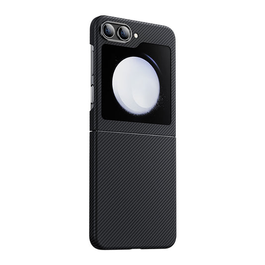 Galaxy Z Flip 5 Kılıf Karbon Fiber Benks Essential ArmorAir 600D Kevlar Kılıf Siyah