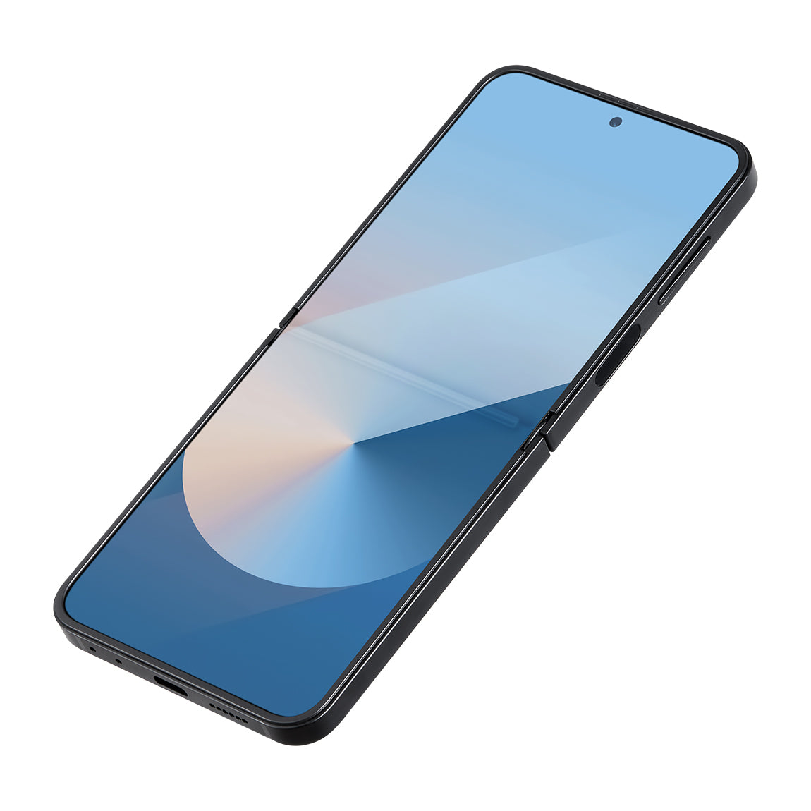 Galaxy Z Flip 6 Kılıf Magsafe Şarj Özellikli 600D Aramid Fiber Pitaka Ultra-Slim Classic Serisi Black-Grey Twill Kılıf Siyah-Gri