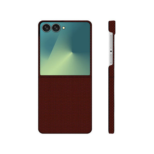 Galaxy Z Flip 7 Kılıf M-Safe Şarj Özellikli Zore Paris Zerre Sert PC Kapak