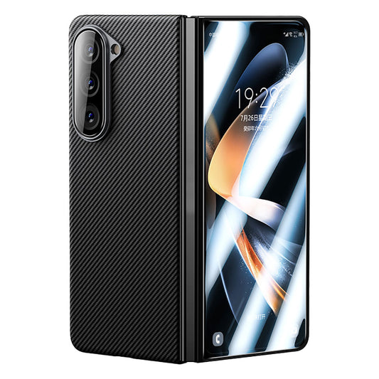 Galaxy Z Fold 5 Benks Combo Üçlü Aksesuar Seti (600D Kevlar Kılıf + Corning Ekran Koruyucu + Kamera Lens Koruyucu) Siyah