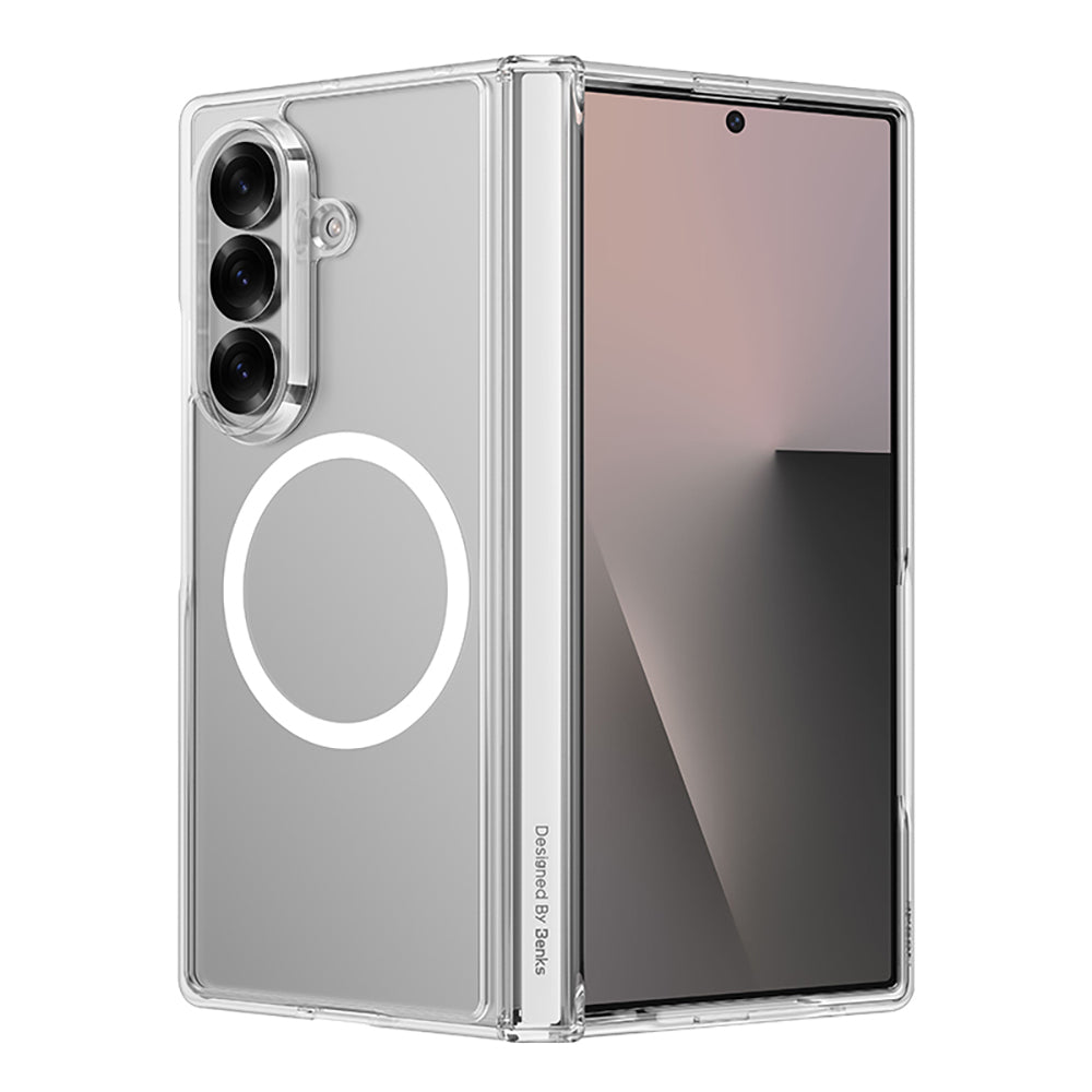 Galaxy Z Fold 7 Benks Crystal Grand Combo Üçlü Aksesuar Seti (Ön Arka Şeffaf Kapak + Ekran Koruyucu)