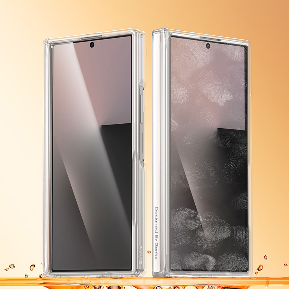 Galaxy Z Fold 7 Benks Crystal Grand Combo Üçlü Aksesuar Seti (Ön Arka Şeffaf Kapak + Ekran Koruyucu)