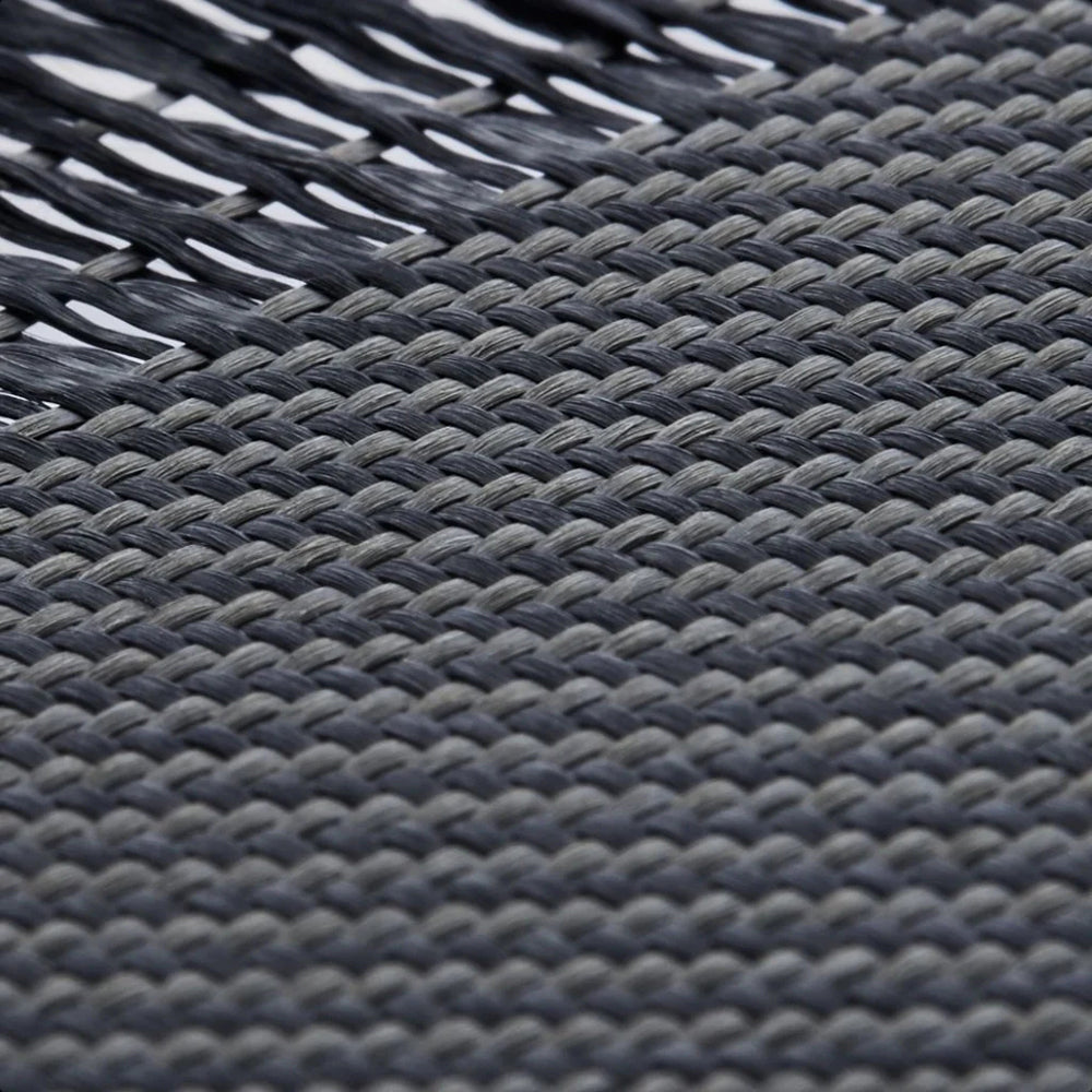 Galaxy Z Fold 7 Kılıf M-safe Şarj Özellikli 600D Aramid Fiber Pitaka Ultra-Slim Classic Serisi Black-Grey Twill Kapak Siyah-Gri