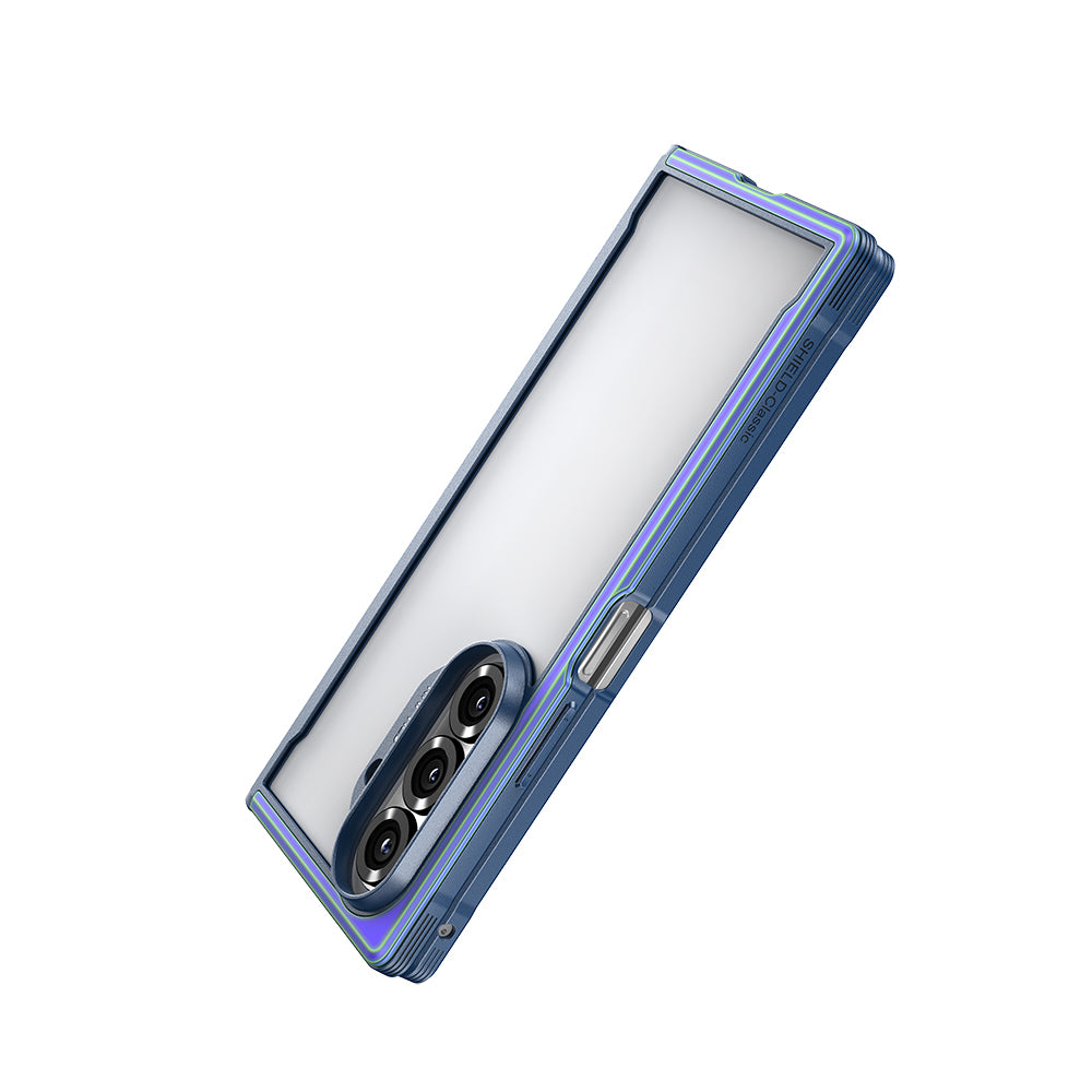 Galaxy Z Fold 7 Kılıf M-safe Şarj Özellikli Airbagli Raptic Shield Serisi Şeffaf Arka Yüzey Kapak