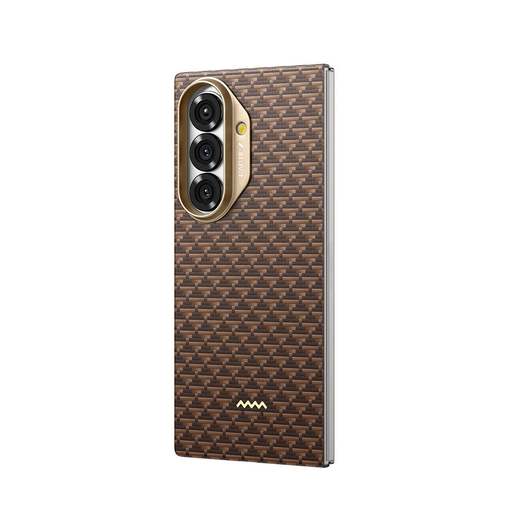 Galaxy Z Fold 7 Kılıf M-safe Şarj Özellikli Raptic Aramid Skin Origin Serisi Kapak Lacivert