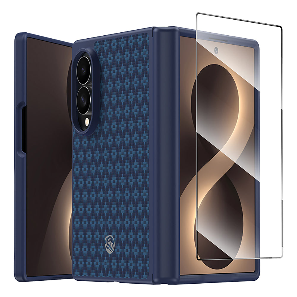 Galaxy Z Fold 8 Benks ArmorPro ArmorGrid Grand Combo Üçlü Aksesuar Seti (Ön Arka Kevlar Karbon Kapak + Ekran Koruyucu)