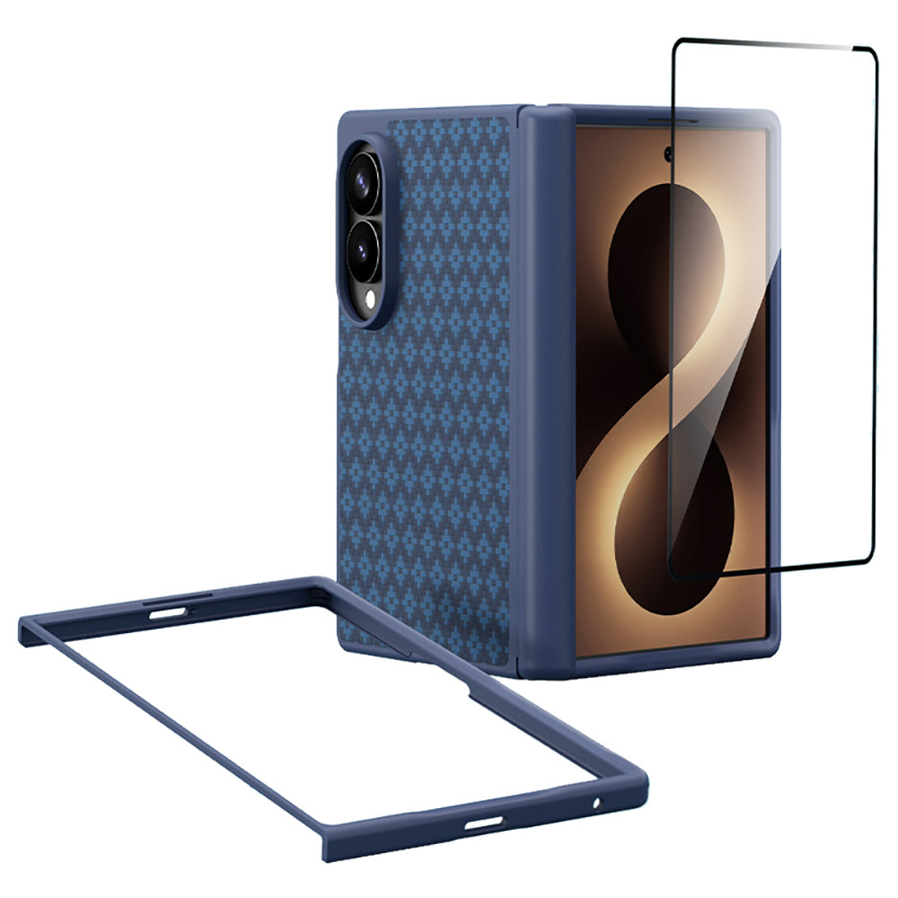 Galaxy Z Fold 8 Benks ArmorPro ArmorGrid Grand Combo Üçlü Aksesuar Seti (Ön Arka Kevlar Karbon Kapak + Ekran Koruyucu)