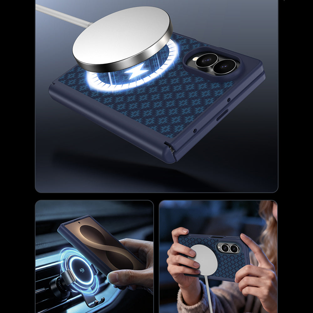 Galaxy Z Fold 8 Benks ArmorPro ArmorGrid Grand Combo Üçlü Aksesuar Seti (Ön Arka Kevlar Karbon Kapak + Ekran Koruyucu)