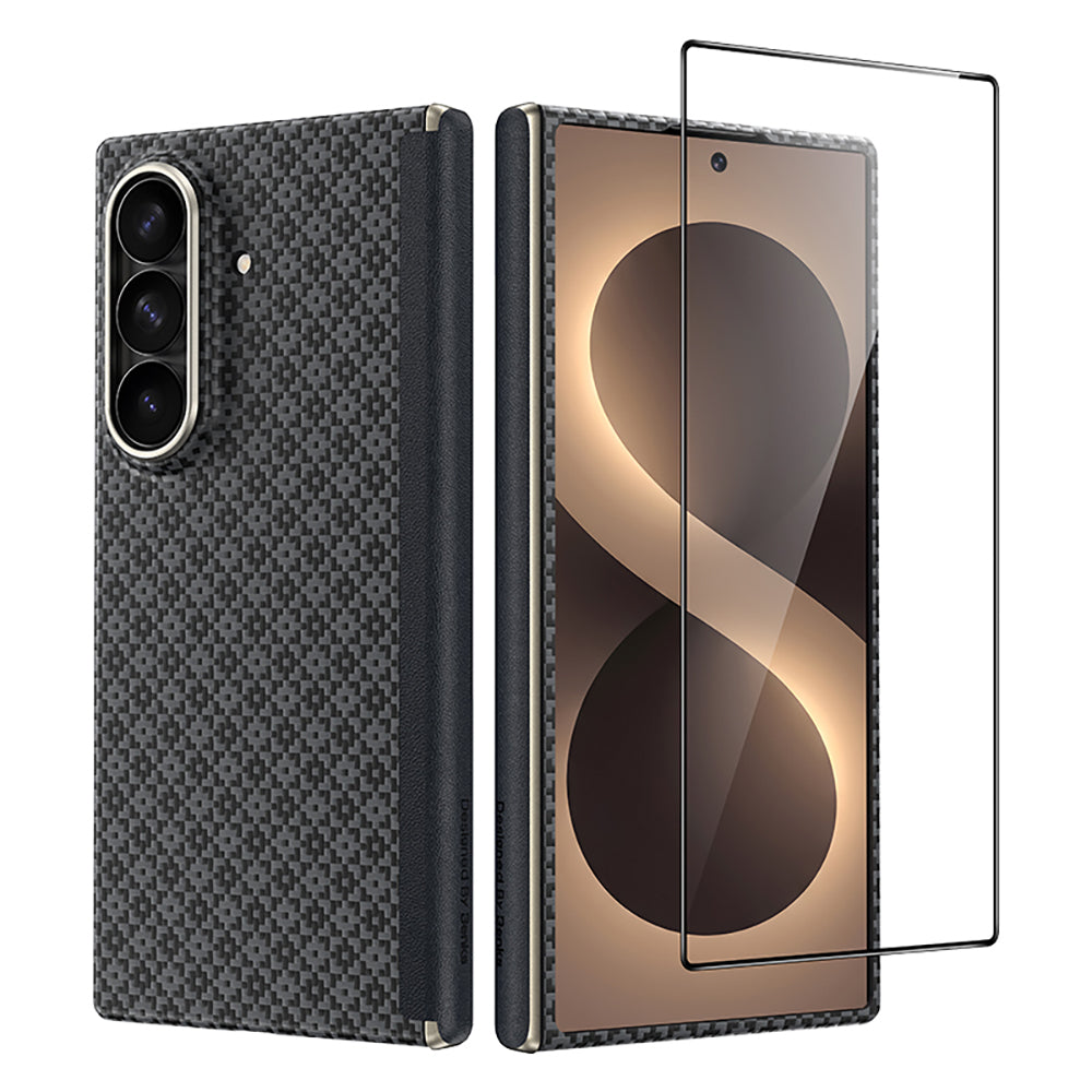 Galaxy Z Fold 8 Ultra Benks ArmorAir ArmorGrid Grand Combo Üçlü Aksesuar Seti (Ön Arka Kevlar Karbon Kapak + Ekran Koruyucu)