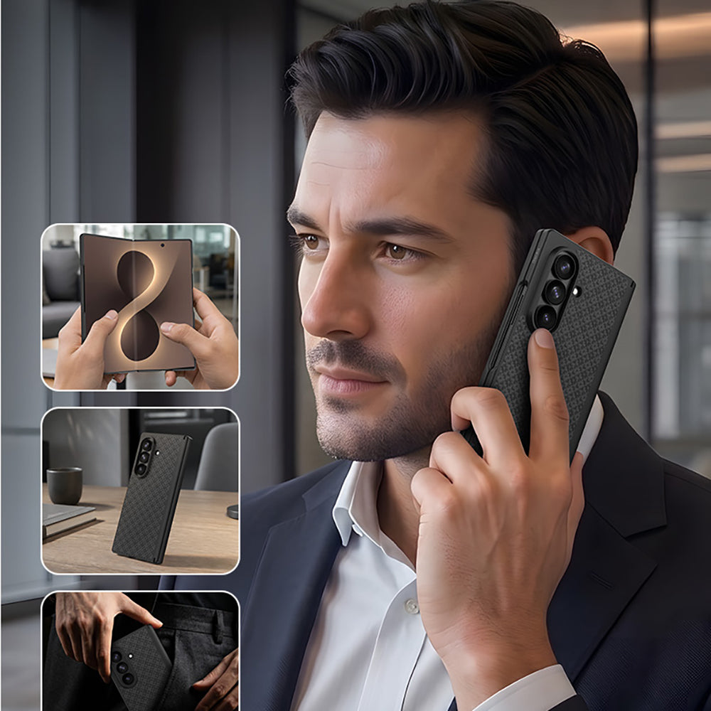 Galaxy Z Fold 8 Ultra Benks ArmorPro ArmorGrid Grand Combo Üçlü Aksesuar Seti (Ön Arka Kevlar Karbon Kapak + Ekran Koruyucu)