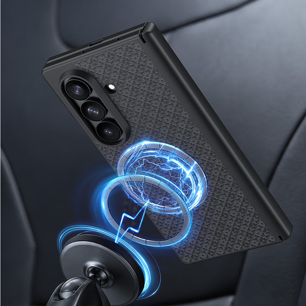 Galaxy Z Fold 8 Ultra Benks ArmorPro ArmorGrid Grand Combo Üçlü Aksesuar Seti (Ön Arka Kevlar Karbon Kapak + Ekran Koruyucu)