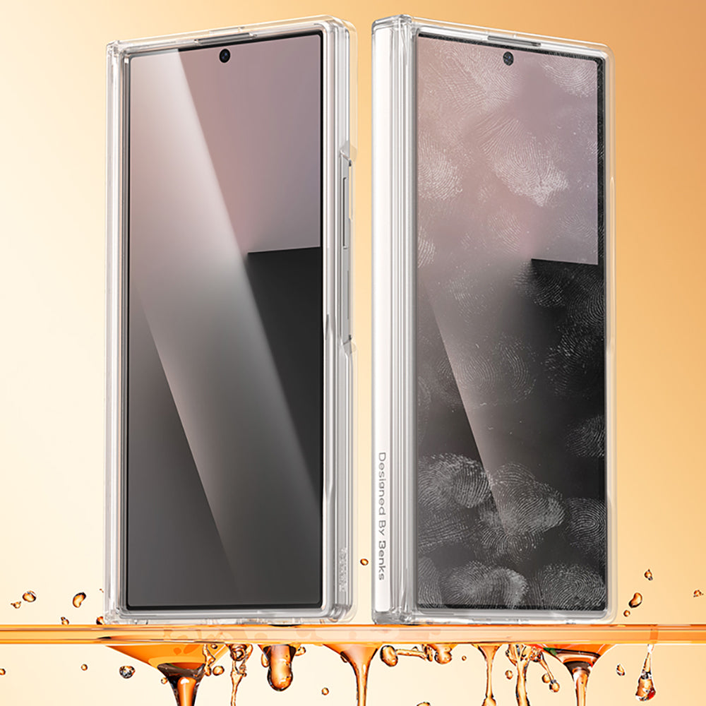 Galaxy Z Fold 8 Ultra Benks Crystal Grand Combo Üçlü Aksesuar Seti (Ön Arka Şeffaf Kapak + Ekran Koruyucu)