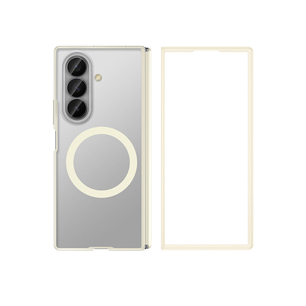 Galaxy Z Fold 8 Ultra Kılıf M-safe Şarj Özellikli Arkası Mat Sert PC Wlons Vena Kapak