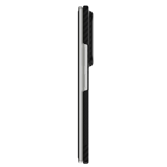 Galaxy Z Fold 8 Ultra Kılıf M-safe Şarj Özellikli Metal Kamera Çerçeveli Raptic Aramid SkinPro Serisi Karbon Kapak