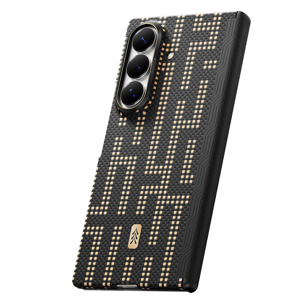 Galaxy Z Fold 8 Ultra Kılıf M-safe Şarj Özellikli Raptic Aramid SkinPro Serisi Karbon Kapak
