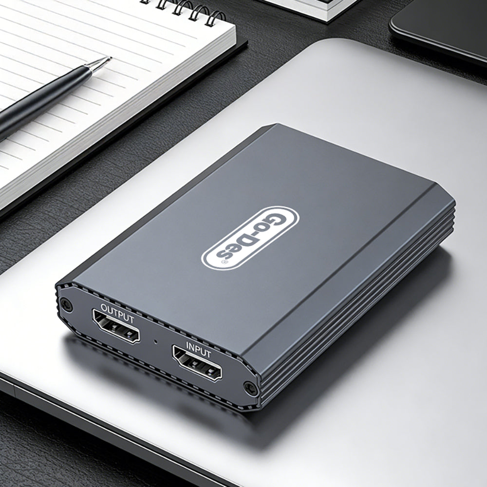 Go Des GD-6908 HDTV Ses ve Video Adaptörü USB-A/Hdmi/3.5mm/4K Ultra HD 60hz