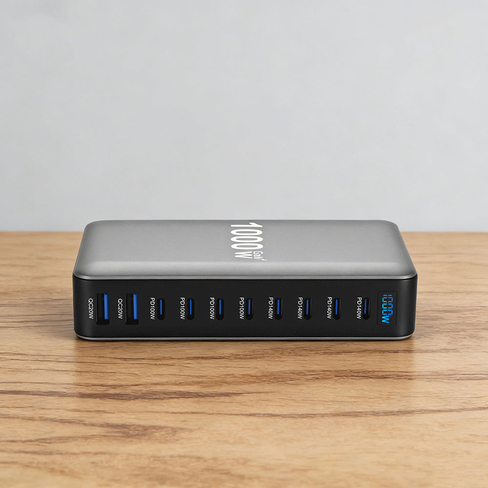 Go Des GD-B961 GaN Teknolojili 10 Portlu Masaüstü Şarj İstasyonu 1000W