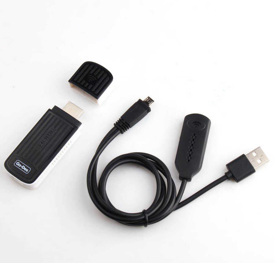 Go Des GD-DM566 Kablosuz HDMI Ses ve Görüntü Aktarıcı Siyah