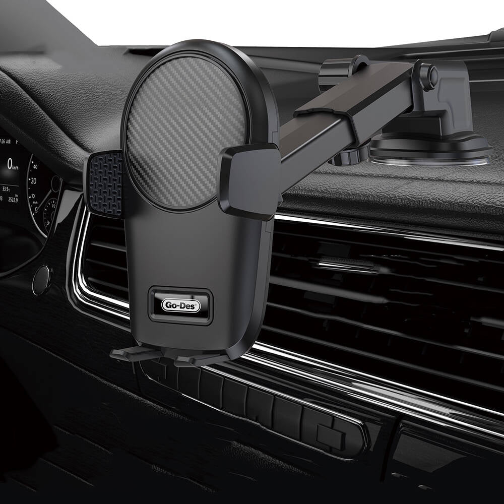 Go Des GD-HD211 2 in 1 Araç Telefon Tutucu Siyah