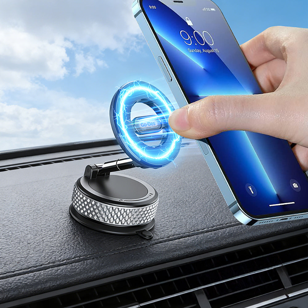 Go Des GD-HD243 360 Derece Dönebilen Vakum Özellikli Magnetik Telefon Tutucu