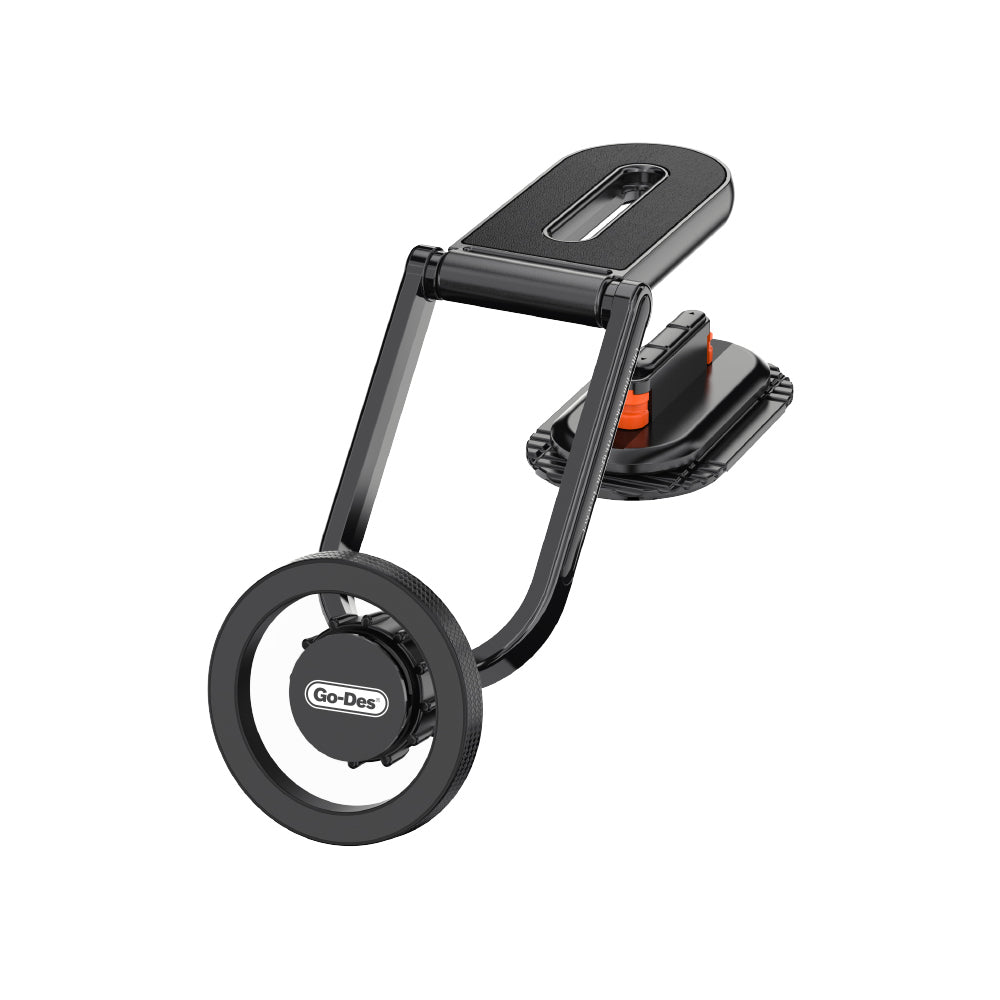 Go Des GD-HD275 Magnetik M-safe Uyumlu 360 Derece Dönebilen Düz Zemin Araç Telefon Tutucu