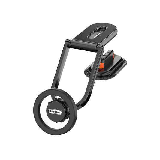 Go Des GD-HD275 Magnetik M-safe Uyumlu 360 Derece Dönebilen Düz Zemin Araç Telefon Tutucu