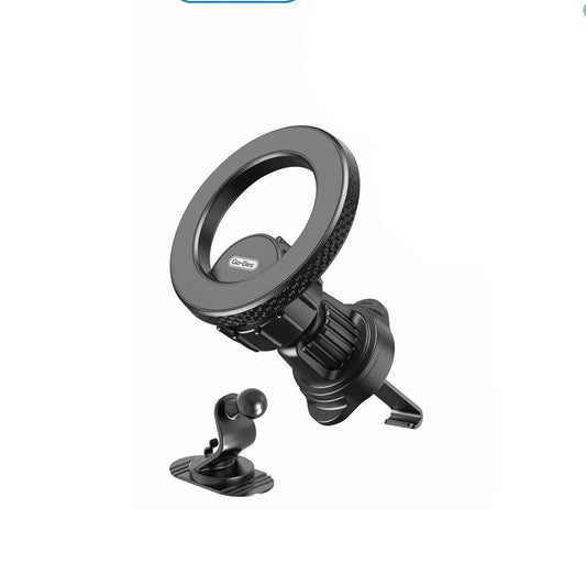 Go Des GD-HD318 M-safe Magnetik 360° Dönebilen 2in1 Havalandırma ve Düz Zemin Telefon Tutucu