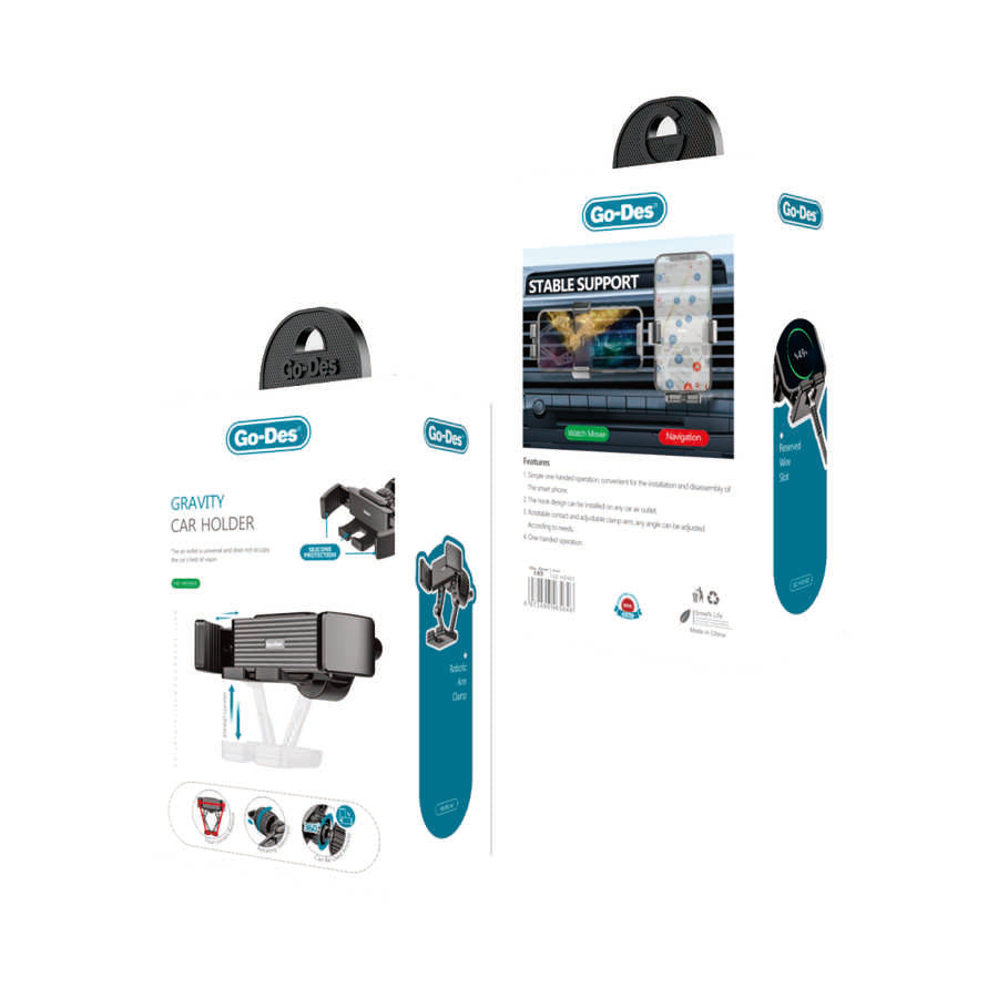 Go Des GD-HD902 Gravity Araç Tutucu Siyah