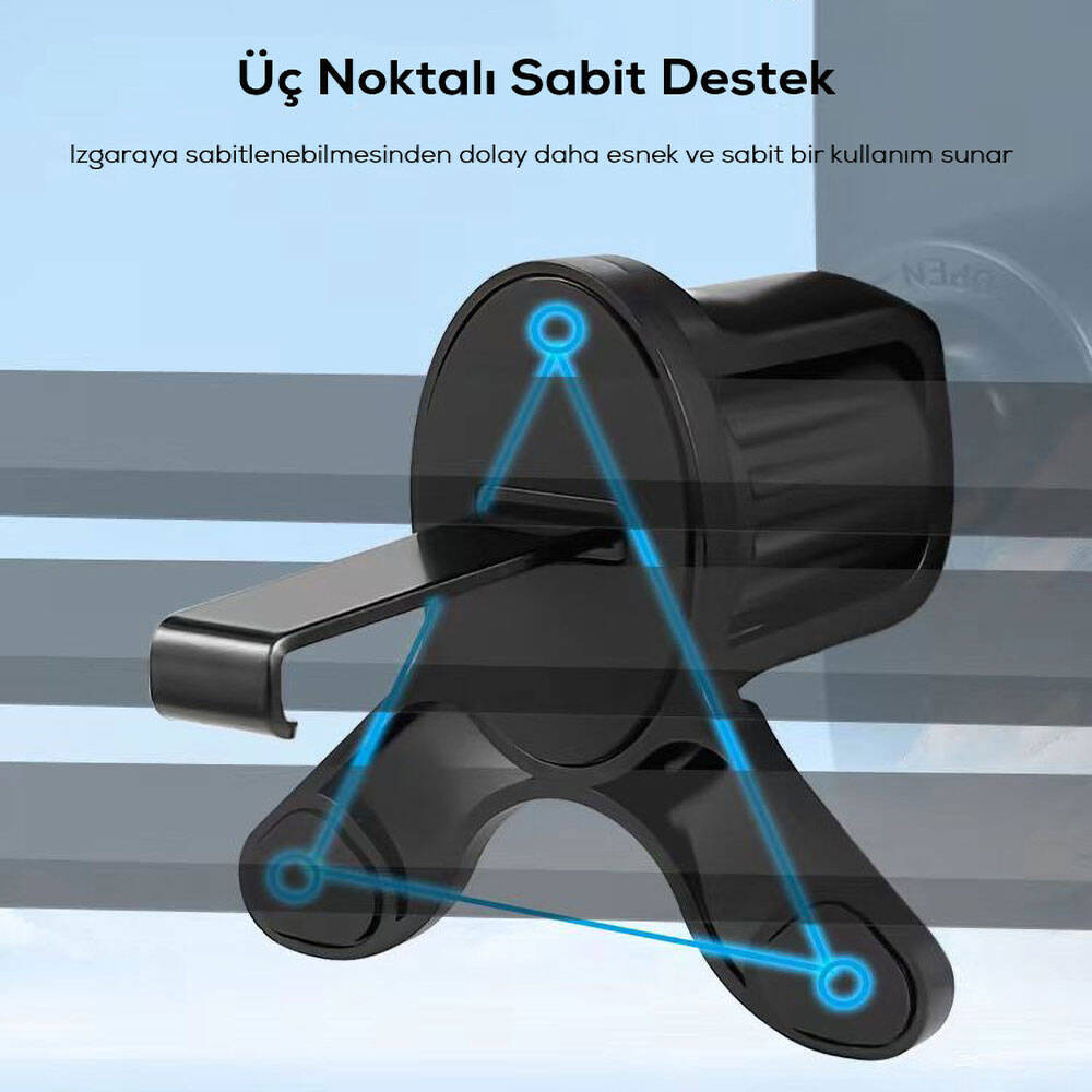 Go Des GD-HD936 360° Dönebilen ve Uzayan Başlıklı Araç Telefon Tutucu Siyah