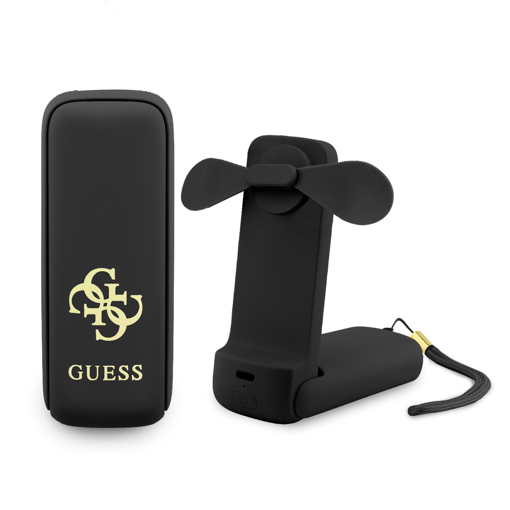 Guess Orjinal Lisanslı 4G Büyük Metal Logolu 3 Kademeli Katlanabilir Portatif Soğutucu El Fanı