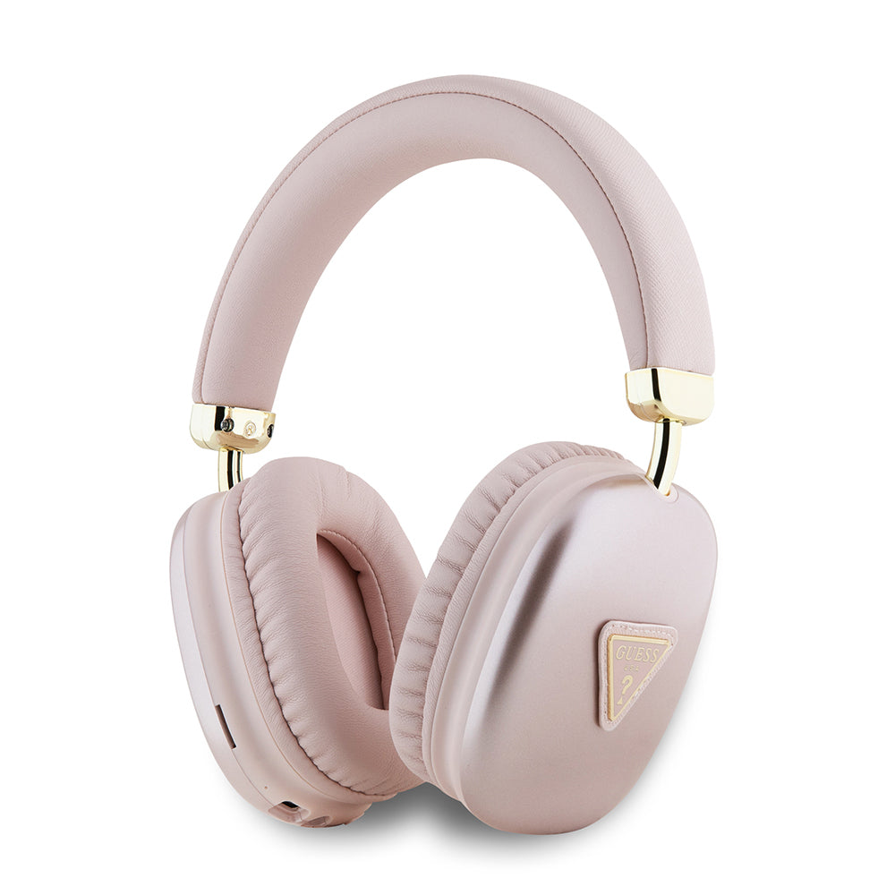 Guess Orjinal Lisanslı PU Üçgen Logolu Kulak Üstü Bluetooth Kulaklık
