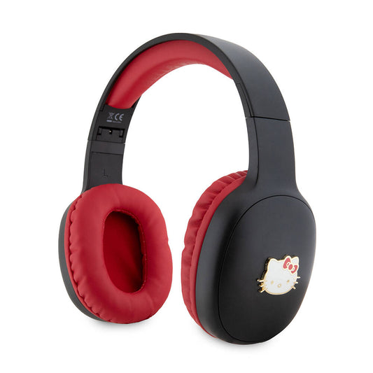 Hello Kitty Orjinal Lisanslı Ayarlanabilir Metal Kitty Logolu Oval Bluetooth 5.3 Kulaklık Siyah