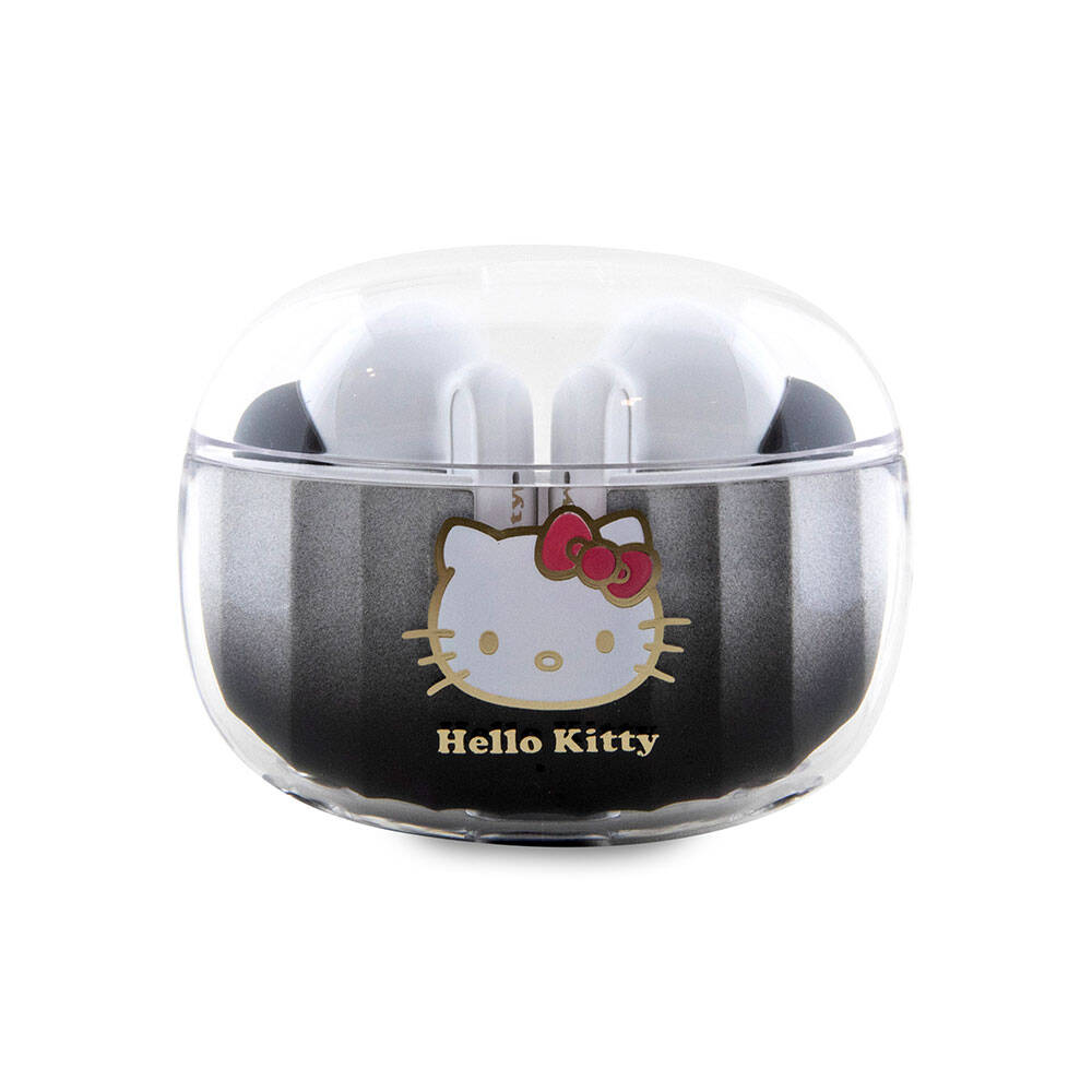 Hello Kitty Orjinal Lisanslı Renk Geçişli Tasarım Elektroplating Logolu TWS Bluetooth Kulaklık Mor