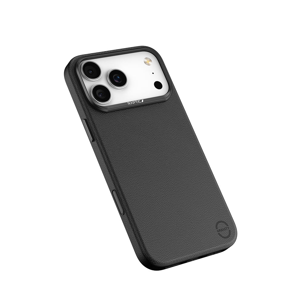 iPhone 17 Pro Kılıf M-Safe Şarj Özellikli Polimerik Deri Raptic Urban Nano Kapak Beyaz