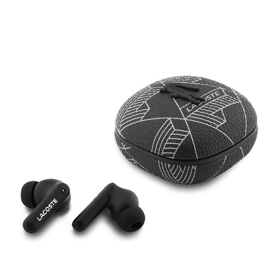 Lacoste Orjinal Lisanslı ANC/ENC Monogram Desenli TWS Kulak İçi Bluetooth Kulaklık v5.4