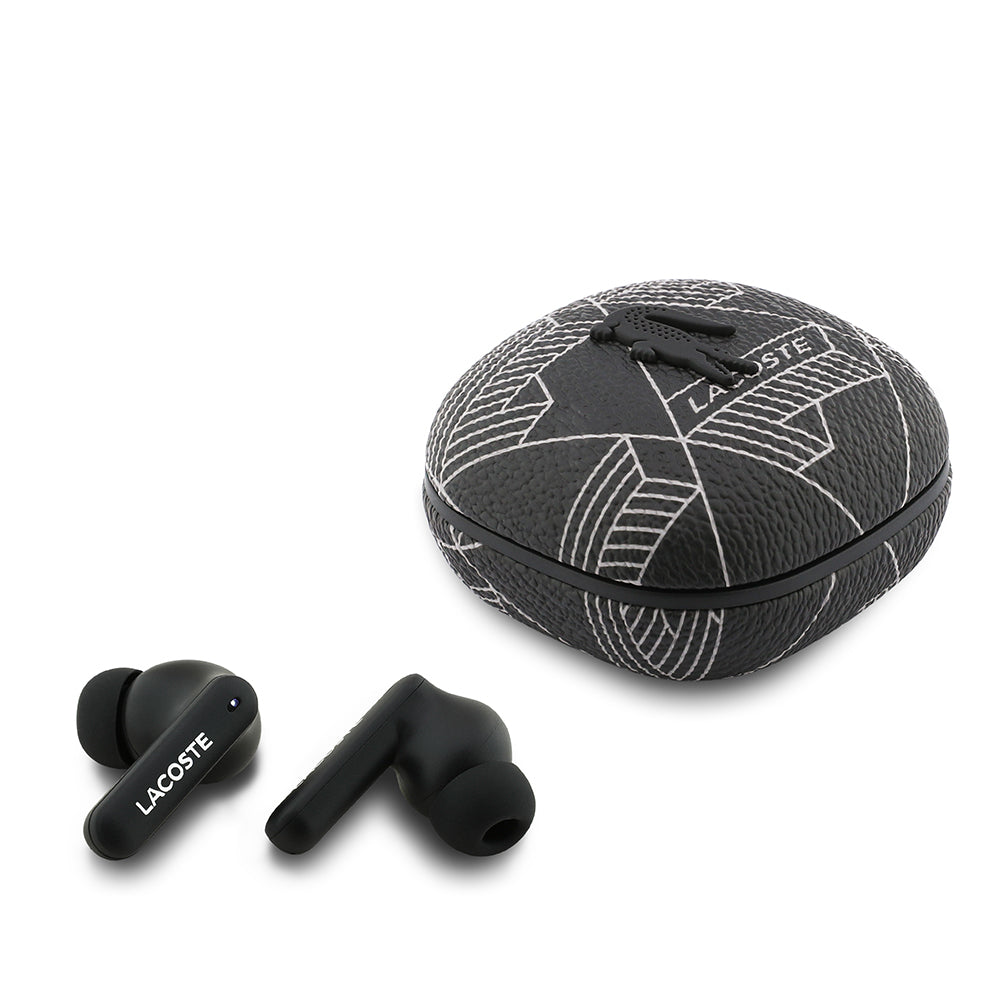 Lacoste Orjinal Lisanslı ANC/ENC Monogram Desenli TWS Kulak İçi Bluetooth Kulaklık v5.4