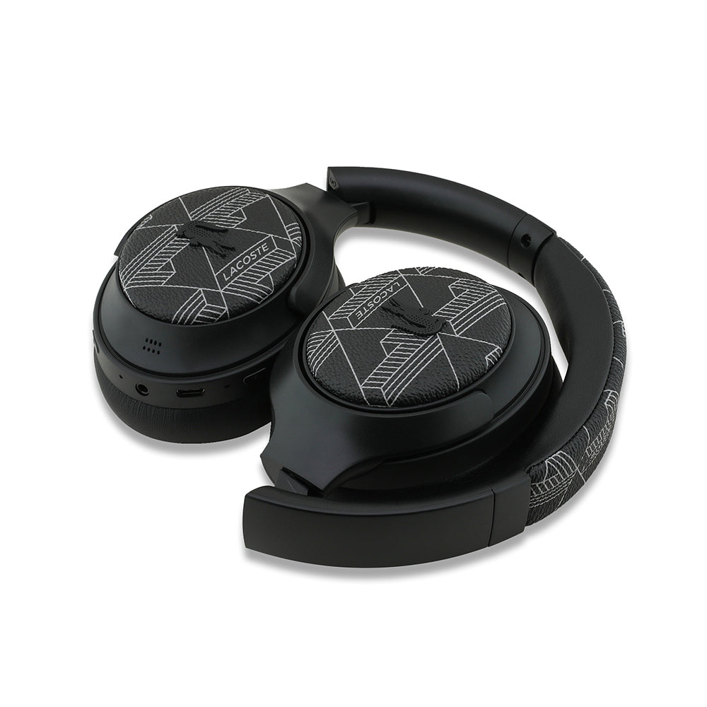 Lacoste Orjinal Lisanslı LH01 ANC Taşıma Çantalı Katlanabilir Kulak Üstü Bluetooth Kulaklık v5.4