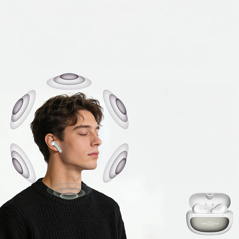 Lenyes Air 107 ANC/ENC Teknolojili 360 Derece Panaromik Ses Özellikli Kulak İçi Bluetooth Kulaklık v6.0