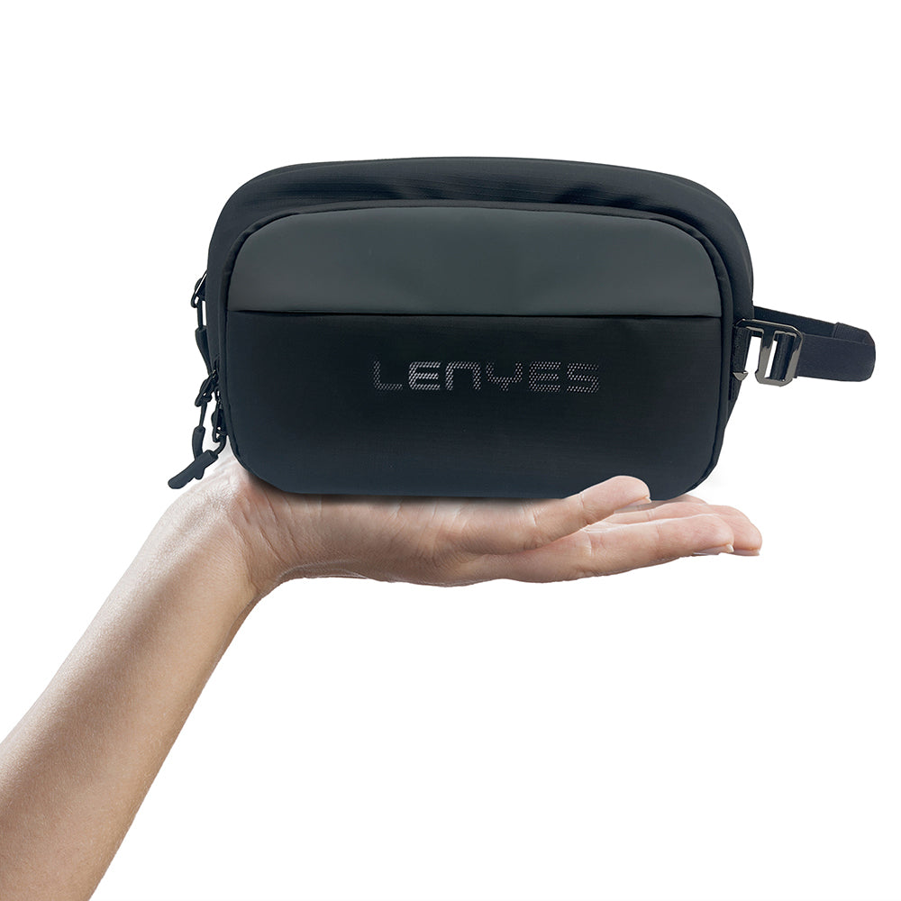 Lenyes LB560 Su Geçirmez Aşınmaya ve Çizilmeye Dayanıklı Çapraz Vücut Askılı Omuz ve El Aksesuar Çantası 20cm