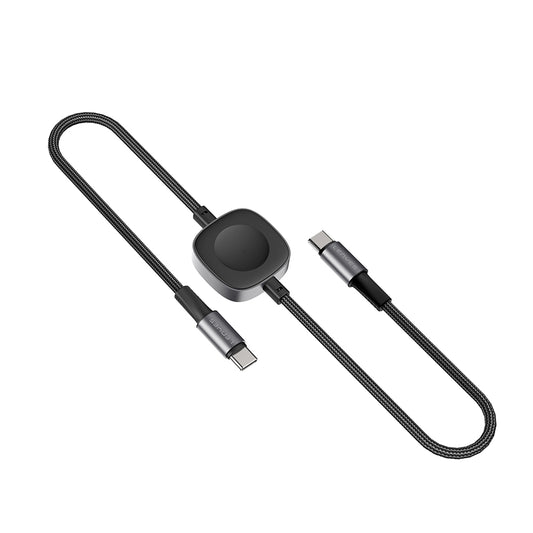 Lenyes LC540 Type-C to Type-C + Akıllı Saat Şarj Kablosu 100W 1.2M Siyah