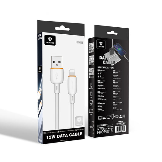 Lenyes LC548-L USB-A to Lightning Data ve Şarj Kablosu 12W 1M