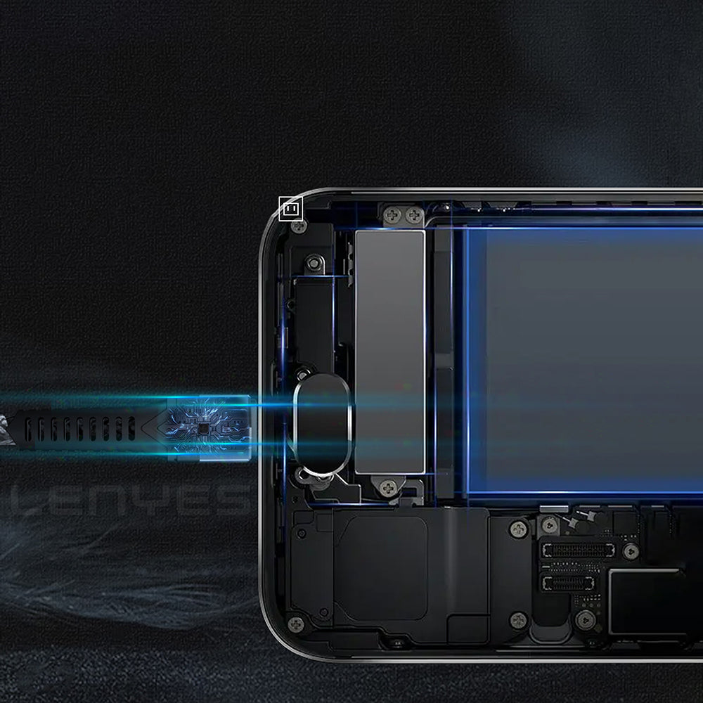 Lenyes LC987 USB-A to Type-C Hızlı Şarj Özellikli Örgülü Data ve Şarj Kablosu 1M 2.4A Siyah