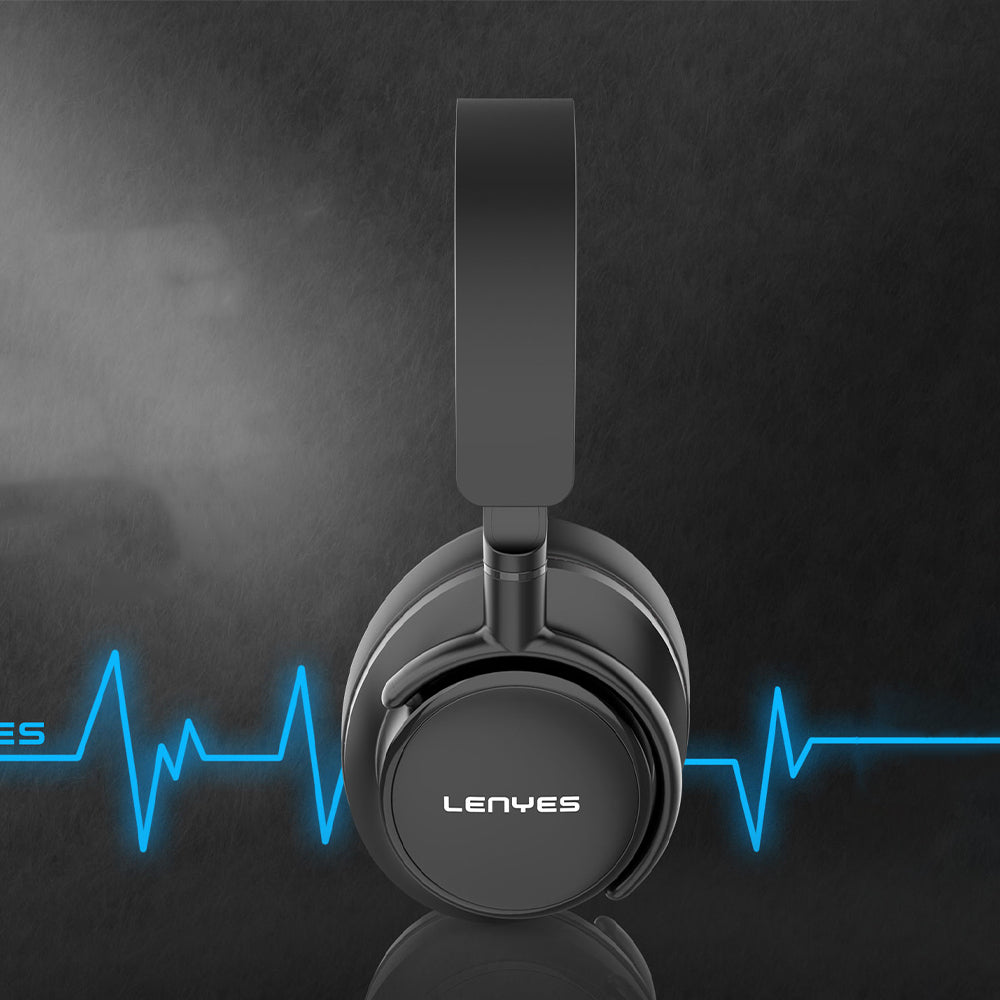 Lenyes LH80 Kulak Üstü Bluetooth Kulaklık v5.0 Siyah