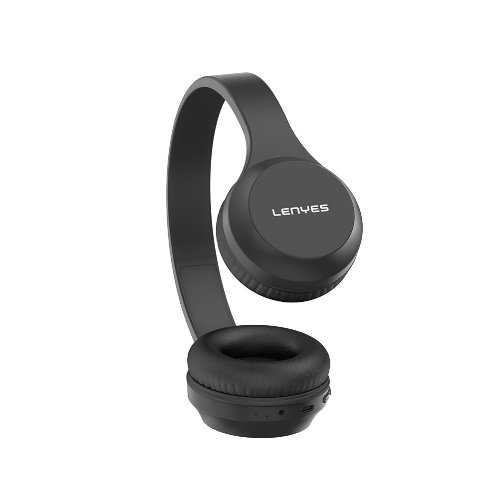 Lenyes LH85 Çift Kanal Stereo Kulak Üstü Bluetooth Kulaklık v5.3 Siyah