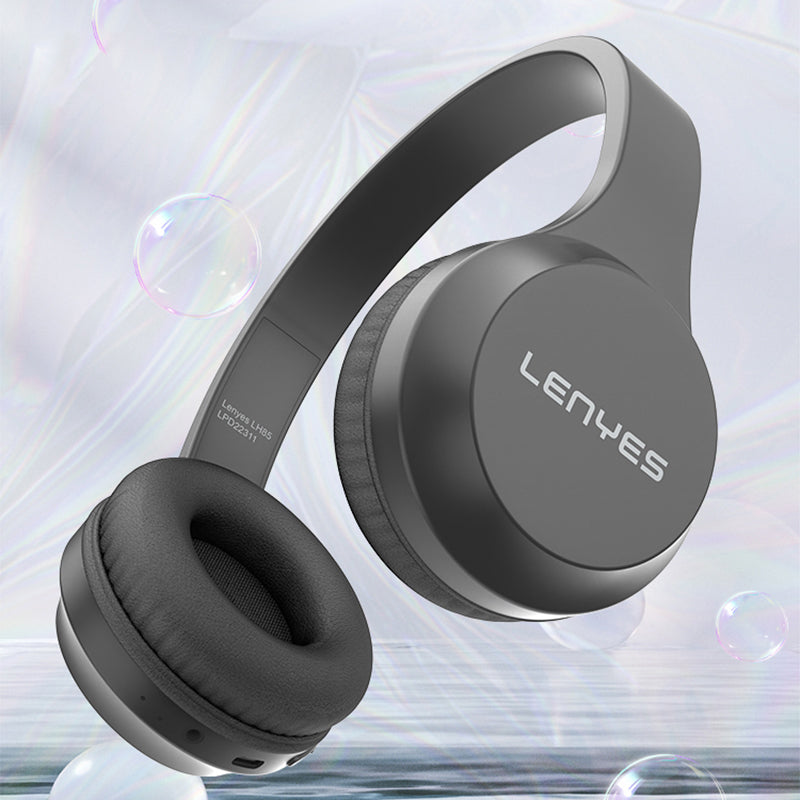 Lenyes LH85 Çift Kanal Stereo Kulak Üstü Bluetooth Kulaklık v5.3 Siyah